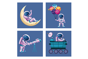 Astronauts Group Characters