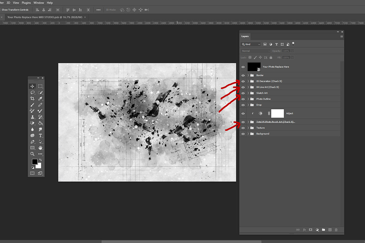 Arch Sketch Photo Effect Template, an Action Add-On by MRI STUDIO (Photo 9 of 33)