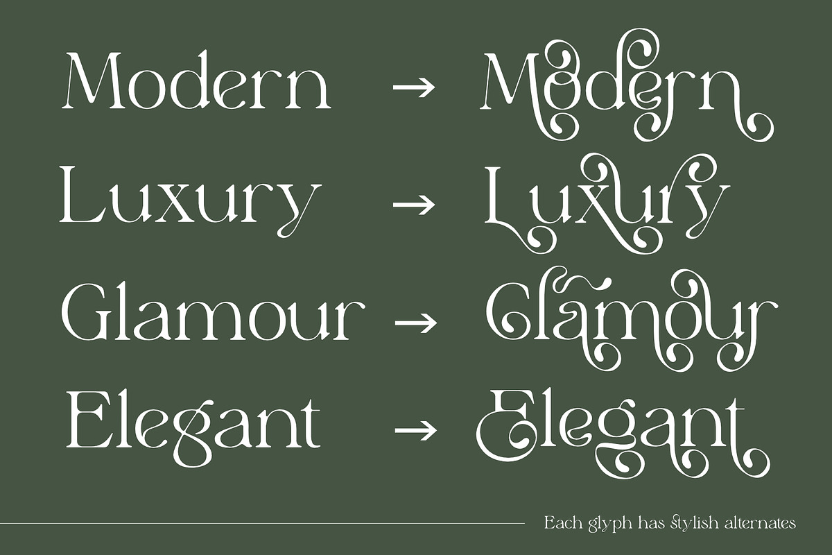 Elyaris | Stylish Serif, a Serif Font by Sealoung (Photo 4 of 17)
