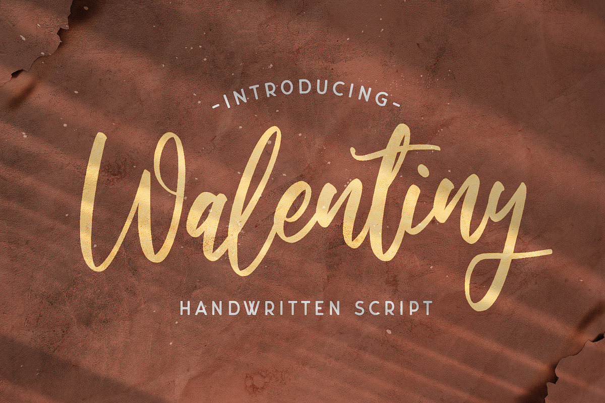 Walentiny - Handwritten Font, a Script Font by StringLabs (Photo 1 of 9)