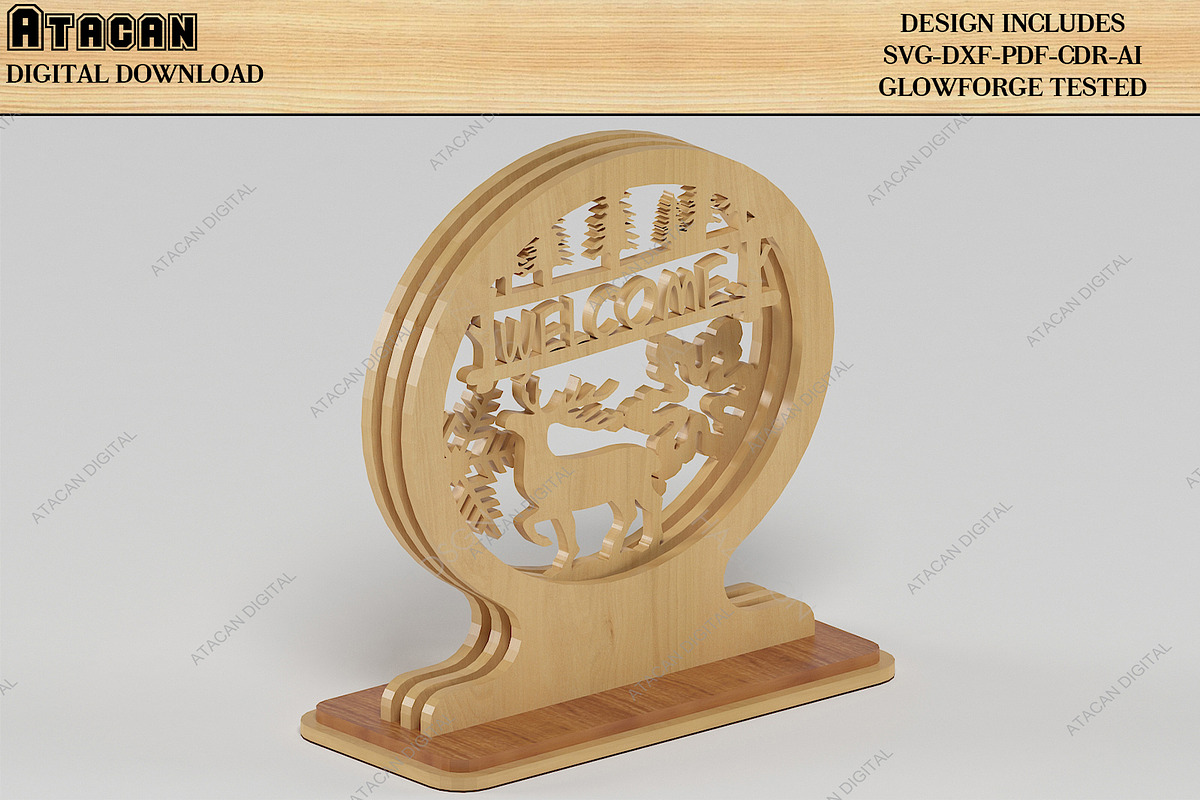 Lasercut Objects Scooter House Decor, a Design Template by AtacanDigital (Photo 9 of 10)