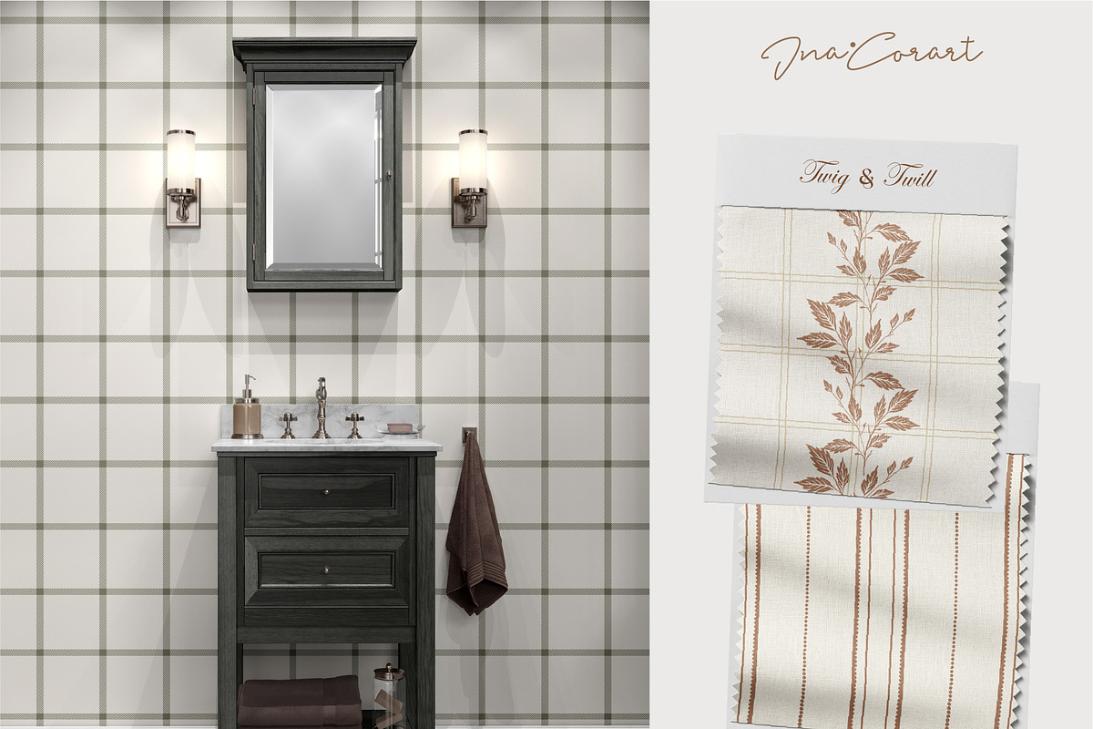 Twig & Twill-Autumn Neutrals, a Pattern Graphic by InaCorart (Photo 9 of 13)