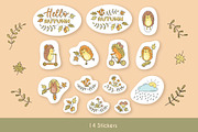 Cozy Autumn Hedgehog Collection, an Animal Illustration by Natali_Zhy (Thumbnail 4 of 6)
