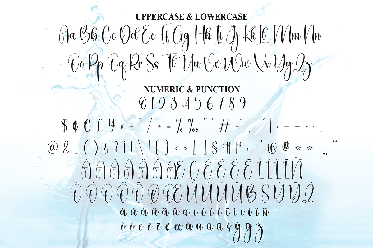 Water | Script Font, a Handwritten Font by Scratchones (Photo 7 of 9)
