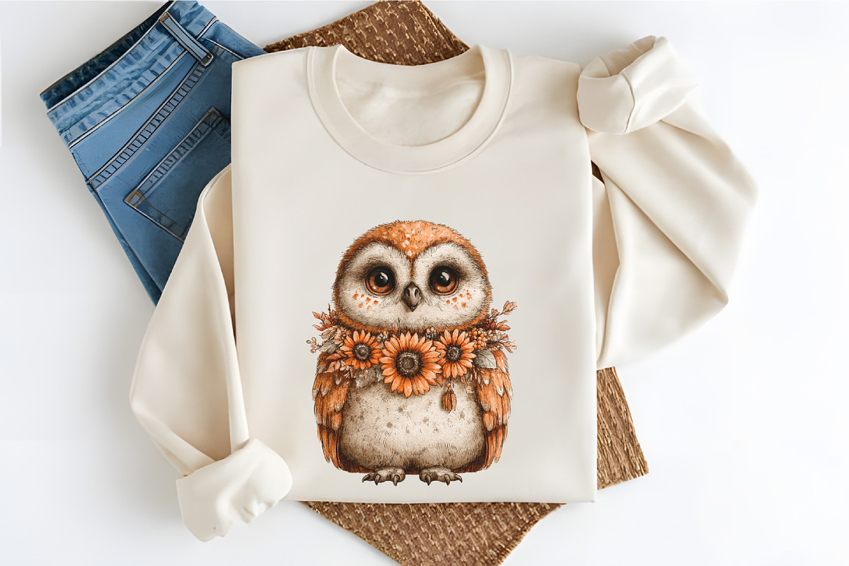 Cute Autumn Owl PNG Clipart, an Animal Illustration by RobertsArt (Photo 6 of 7)