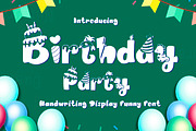 Birthday Party Font, a Symbol Font by N Nakorn Creative (Thumbnail 1 of 10)