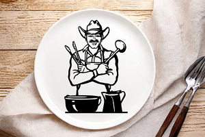 Cowboy Cooking Printable Chef Man