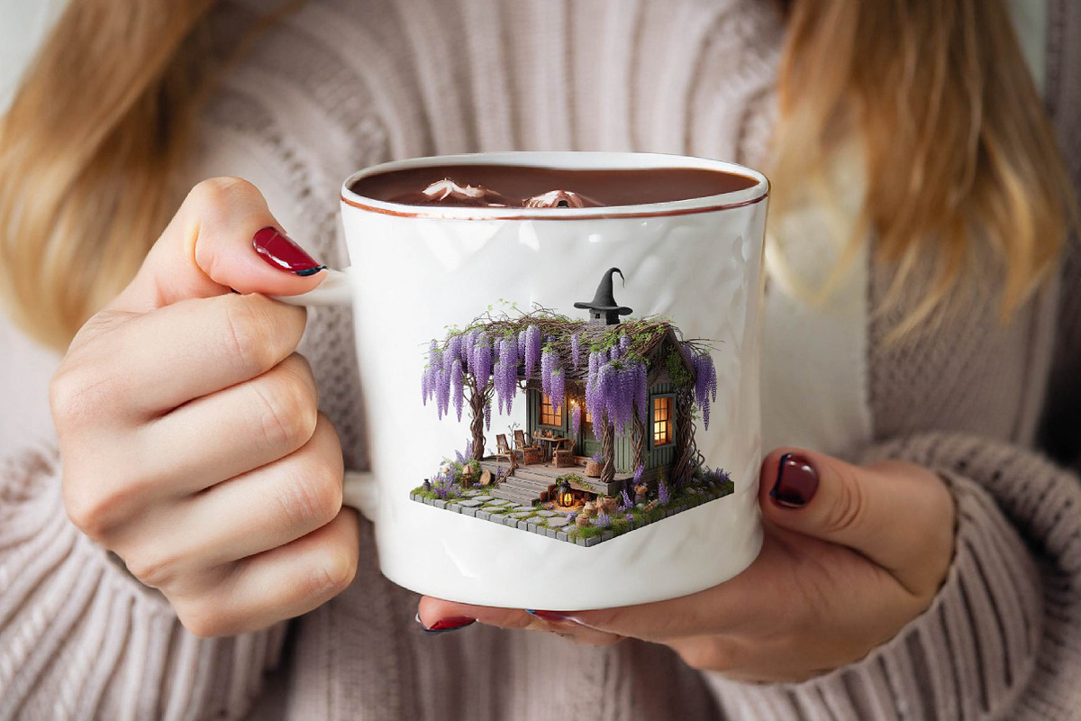 Fairy House Halloween Sublimation C, an Illustration by SVGArt (Photo 7 of 8)
