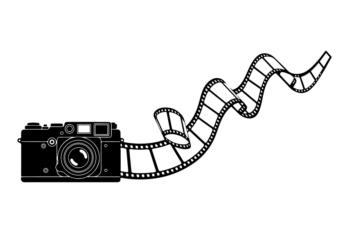 Vintage Camera Film Silhouette, an Object Illustration by yasushie (Photo 30 of 31)