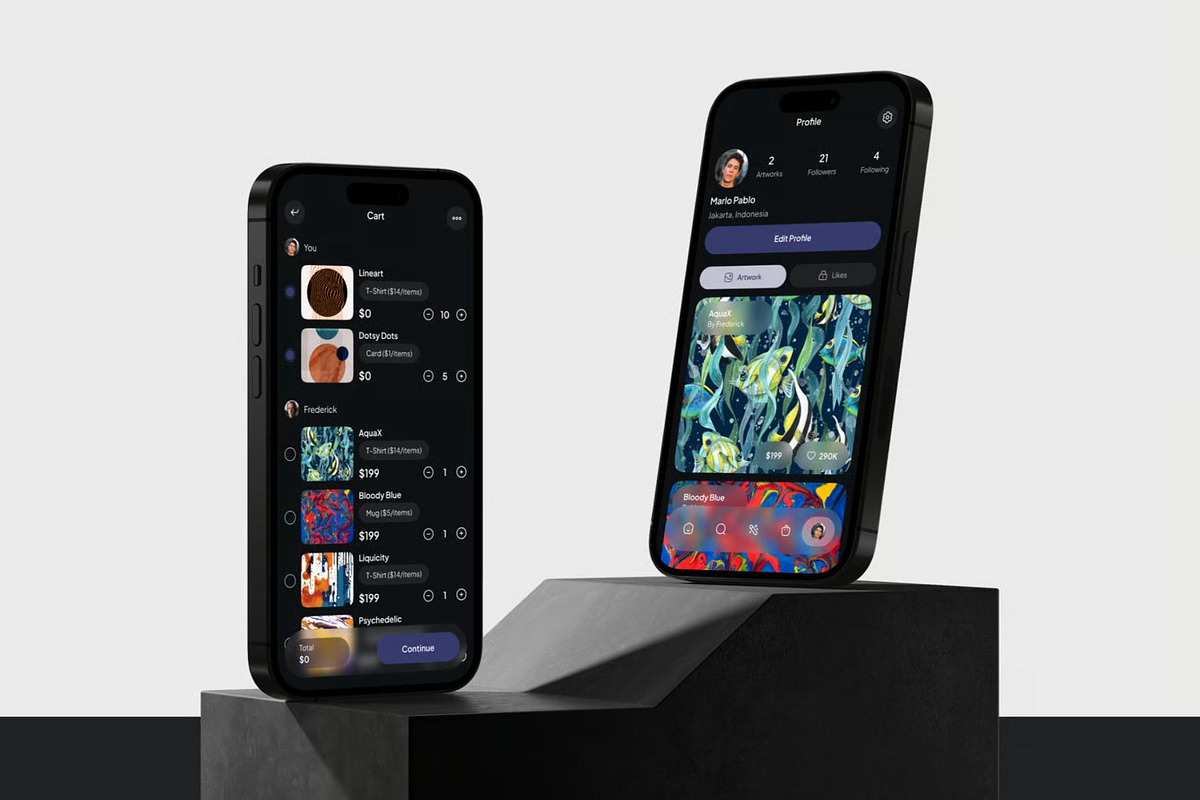 Artifyy - Print on Demand Mobile UI, an UI Kit Template by Lumina_ui_ux202 (Photo 4 of 7)