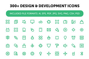 300 Design And Development Icons