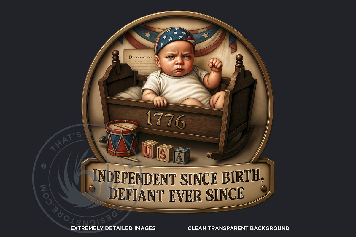 Fourth of July party Slogans PNG V1, a Seasonal Illustration by ThatsDesignArt (Photo 3 of 10)