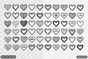Doodle Heart SVG Set, a Nature Photo by Actual Pixel (Thumbnail 3 of 3)