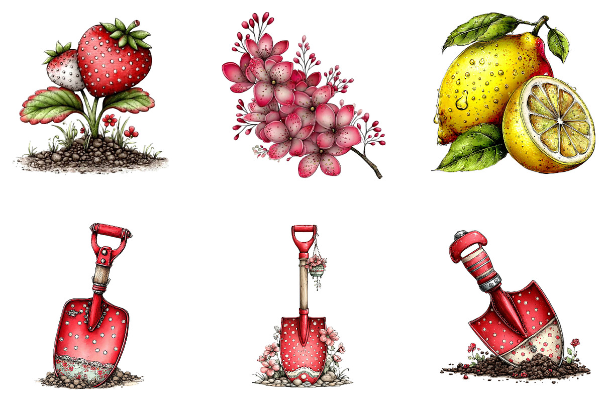 Watercolor Spring Clipart, an Illustration by CreationArt (Photo 6 of 7)