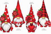 Valentine Gnomes PNG Clipart, an Illustration by Color and Decor (Thumbnail 2 of 7)