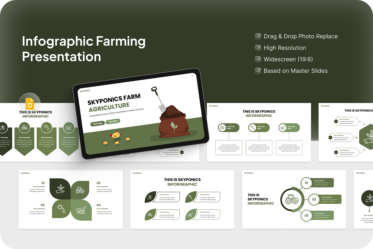 Infographic Farming GoogleSlide, a Presentation Template by Annora Studio (Photo 1 of 5)