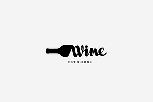 Wine Logo, Wine Restaurant Logo