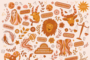 Groovy Astrology Collection, an Illustration by Julia Dreams (Thumbnail 7 of 8)
