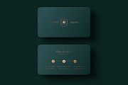 Unique Green Business Card Template, a Business Card Template by Ctrl space studio (Thumbnail 5 of 6)