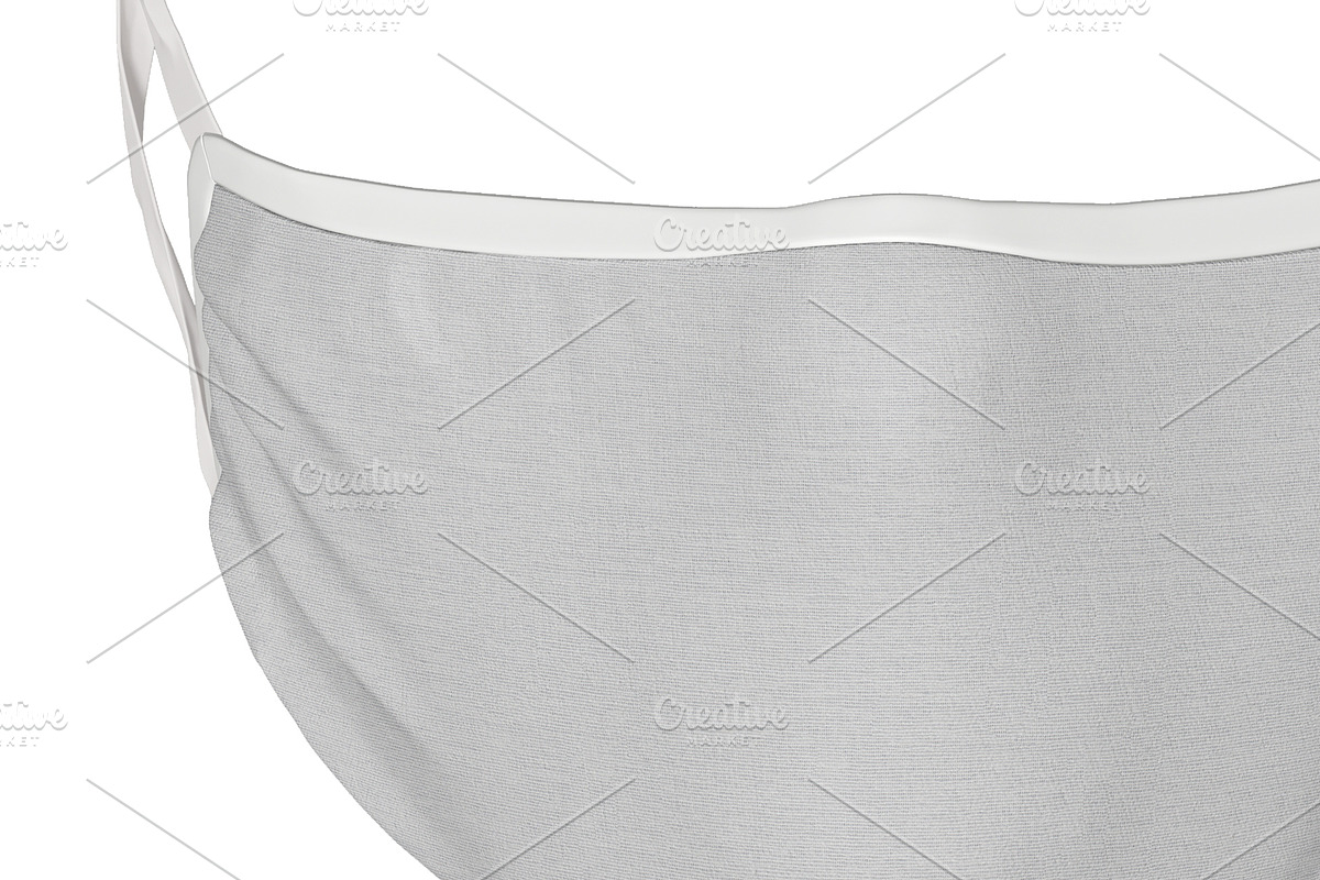 Face mask mockup realistic front, a Mask Mockup by Radmila (Photo 3 of 9)
