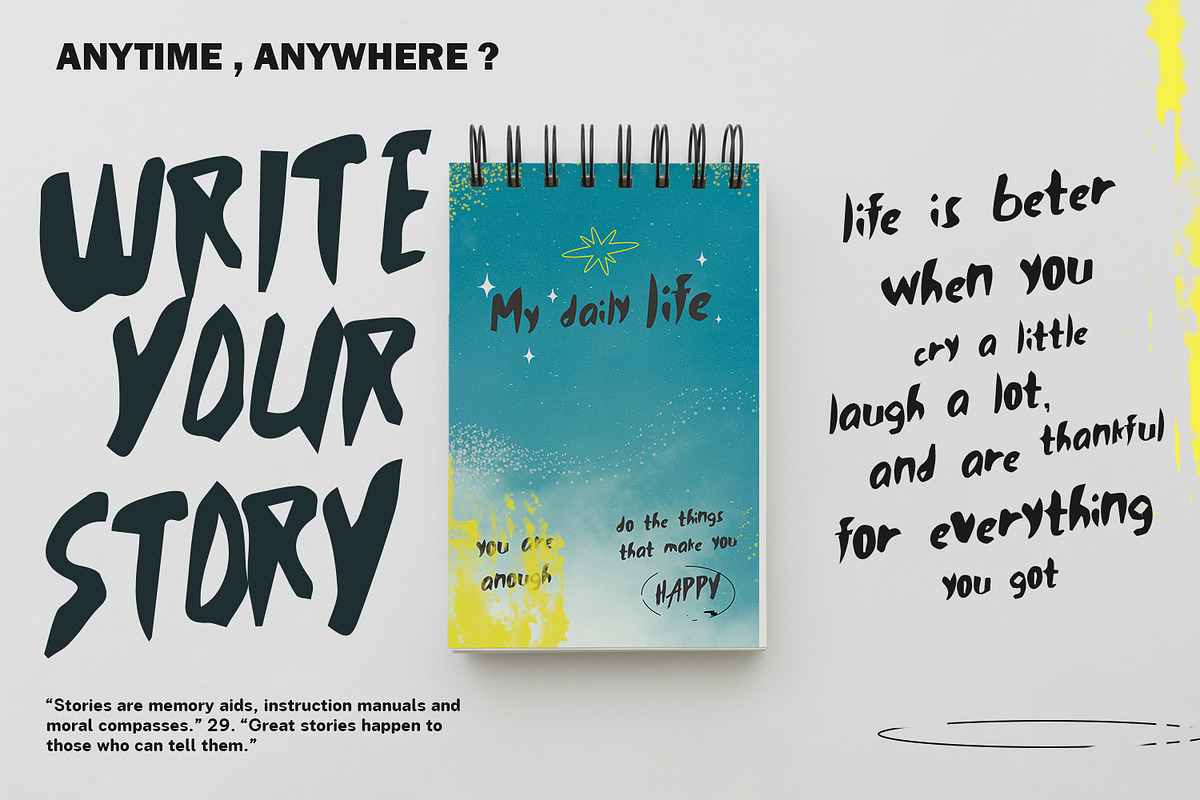 Zaeire Liticum Handmade Display Font, a Handwritten Font by Maulana Creative (Photo 2 of 7)