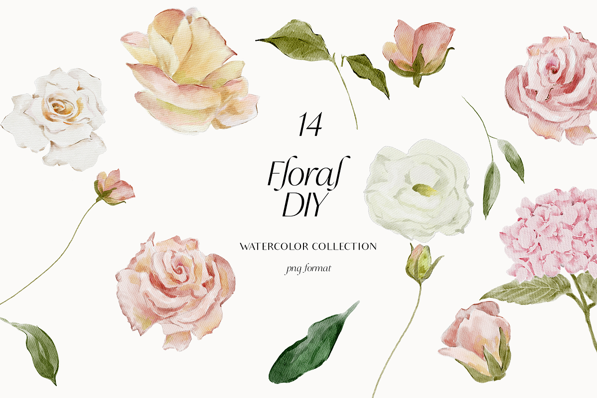 Watercolor Roses Collection, an Illustration by Grace Noboa Illustrations (Photo 7 of 8)