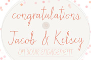 Matchmaker Font, a Script Font by Angie Makes (Thumbnail 3 of 4)