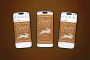 Brown Elegant Easter Sunday Flyer, a Flyer Template by The Good Store (Thumbnail 2 of 2)