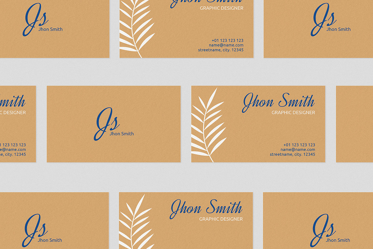 Tropical business card V2, a Business Card Template by EN86-21 (Photo 2 of 3)