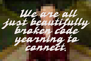 Fragile Ego Pixel Art Glitch Script, a Script Font by Struvictory.art (Thumbnail 4 of 9)