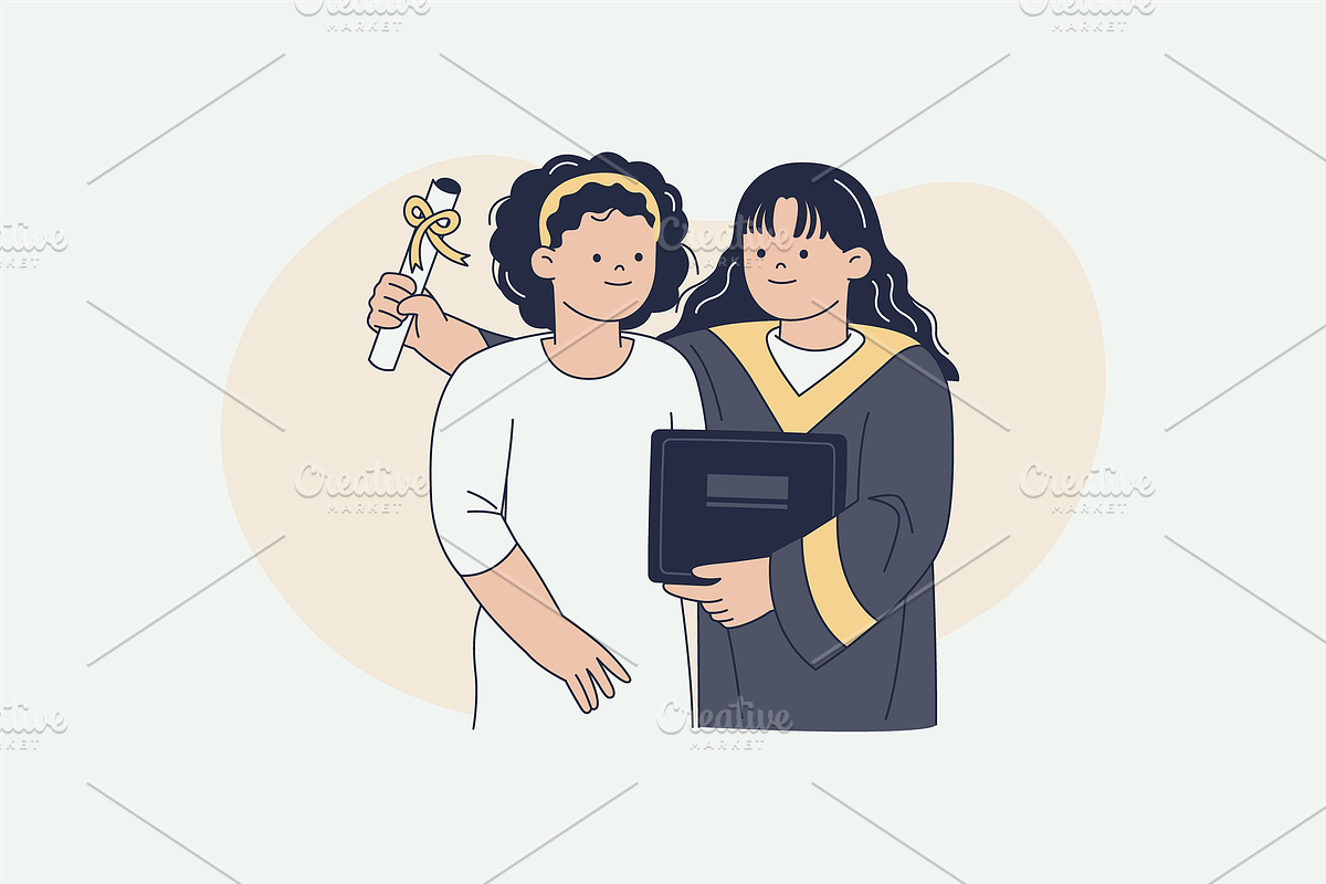 Student Graduation Illustration, an Object Graphic by Jump Studio (Photo 7 of 14)