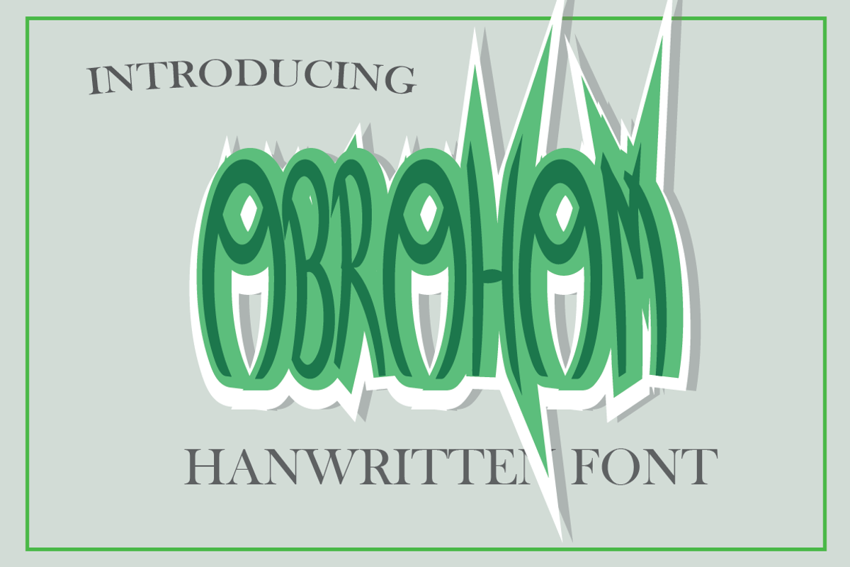 Abraham, a Font by Wana Studio (Photo 1 of 7)
