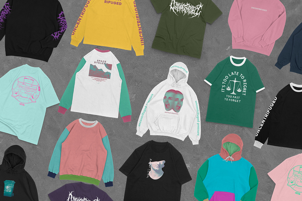 Realistic Apparel Mockup Bundle, an Apparel Mockup by Uncentrifuged Pressure (Photo 2 of 6)