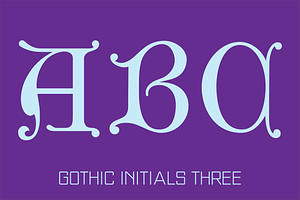 Gothic Initials Fonts Collection