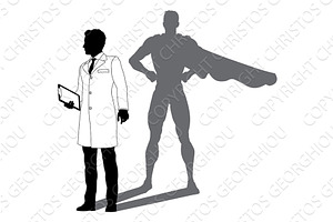 Superhero Scientist Super Hero, an Illustration by Christos Georghiou