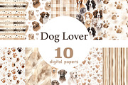 Dog Lover Digital Paper, a Pattern Graphic by GlamArtZhanna (Thumbnail 1 of 4)
