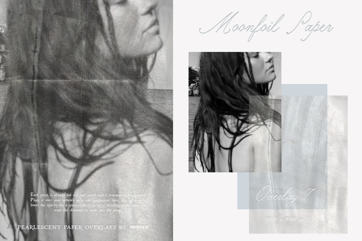 Moonfoil Paper: Pearlescent Overlays, a Texture Graphic by Purple (Photo 10 of 19)