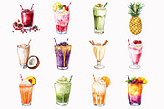 Watercolor Milkshake Clipart, an Illustration by Design Market (Thumbnail 3 of 4)