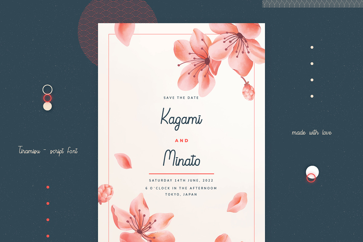 Tiramisu Retro Script Font, a Script Font by infernostudio3 (Photo 4 of 11)
