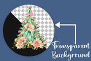Watercolor Christmas Tree PNG, an Illustration by Canvas Craft (Thumbnail 2 of 5)