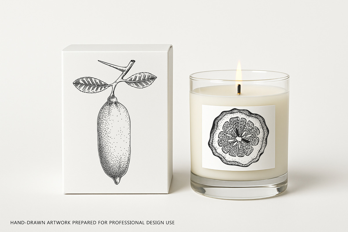 Citrus Fruit Vector Illustration Set, a Food Illustration by Yevheniia (Photo 9 of 11)