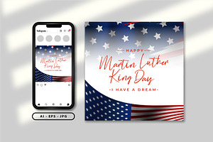 Martin Luther king day themed design