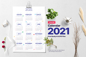 Easy Calendar 2021