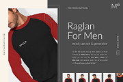 Men Raglan Mock-ups Set FREE DEMO, a Books & Magazine Mockup by Apparel_Mockups (Thumbnail 5 of 24)