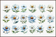 Wedding White Cosmos Flower Clipart, an Illustration by Sublimation Artist (Thumbnail 3 of 6)