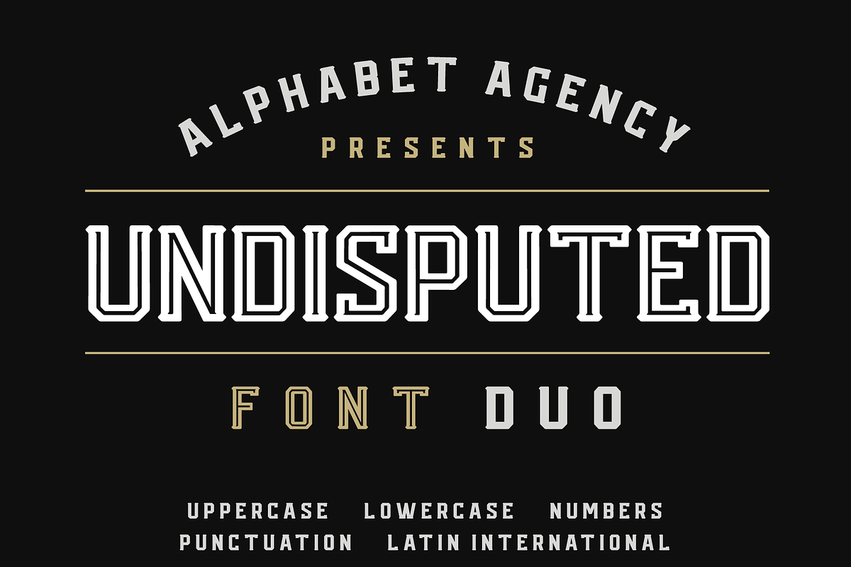 UNDISPUTED FONT DUO, a Serif Font by Alphabet Agency (Photo 1 of 9)