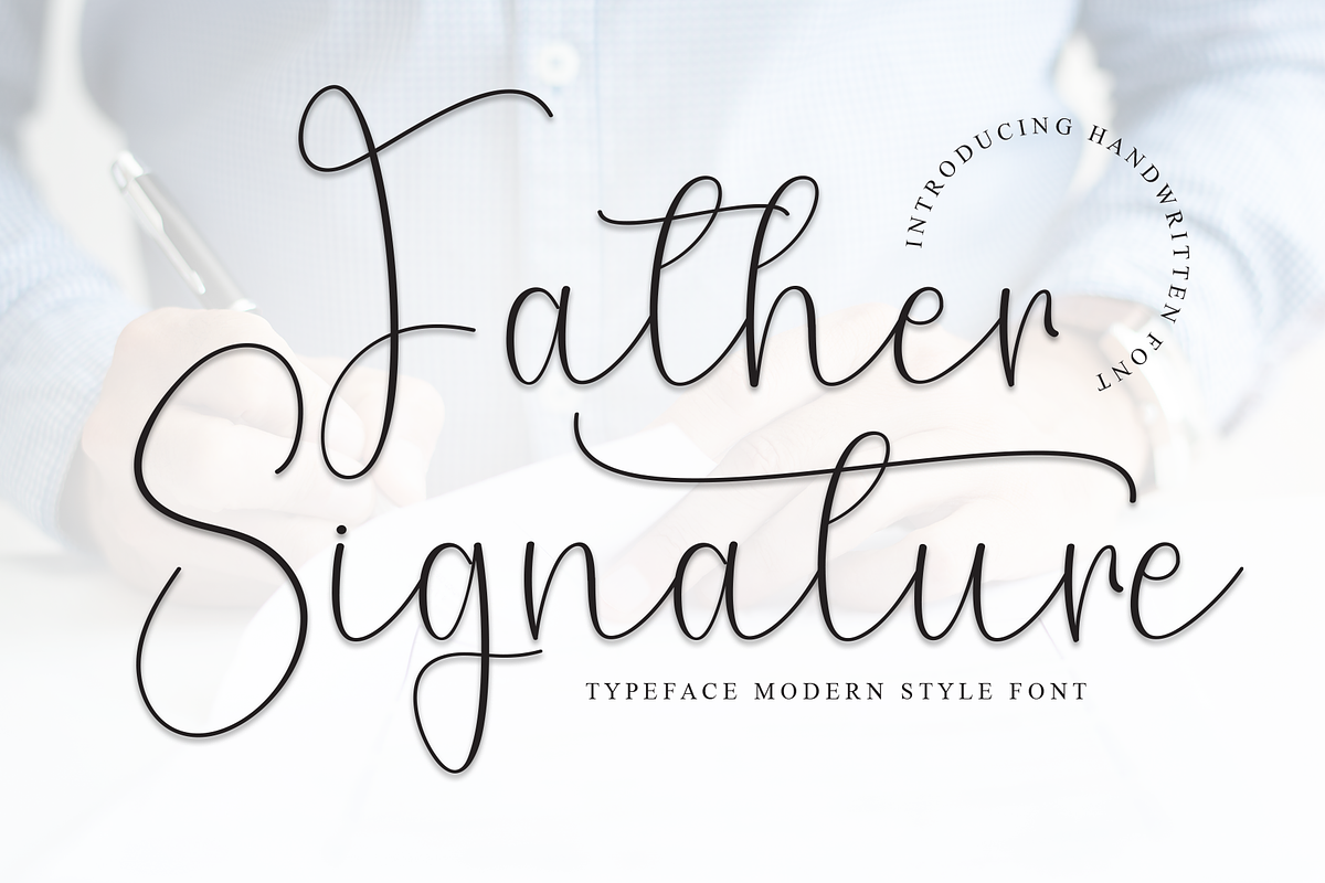 Father Signature | Script Font, a Handwritten Font by Scratchones