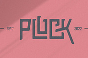 Pluck Font, a Font by Grontype (Thumbnail 1 of 12)