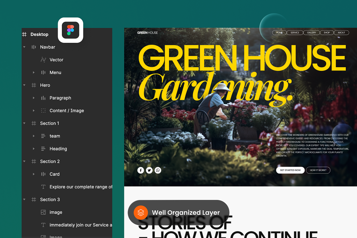Gardening Botanical Landing Page, a Landing Page Template by SLAB! Design (Photo 3 of 5)