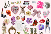 Sweetheart Scrapbook Girly Collage, an Object Graphic by SunnyAfternoons (Thumbnail 6 of 10)